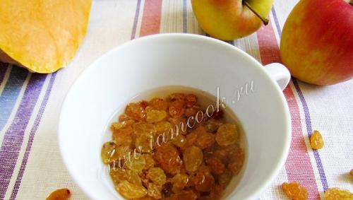 Pumpkin with apples in the oven - a great dessert