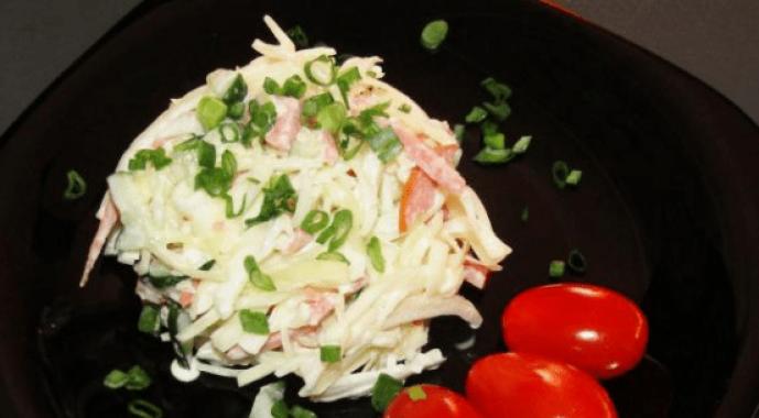 Ensaladas de repollo fresco: recetas de ensaladas muy sabrosas y saludables con fotos.